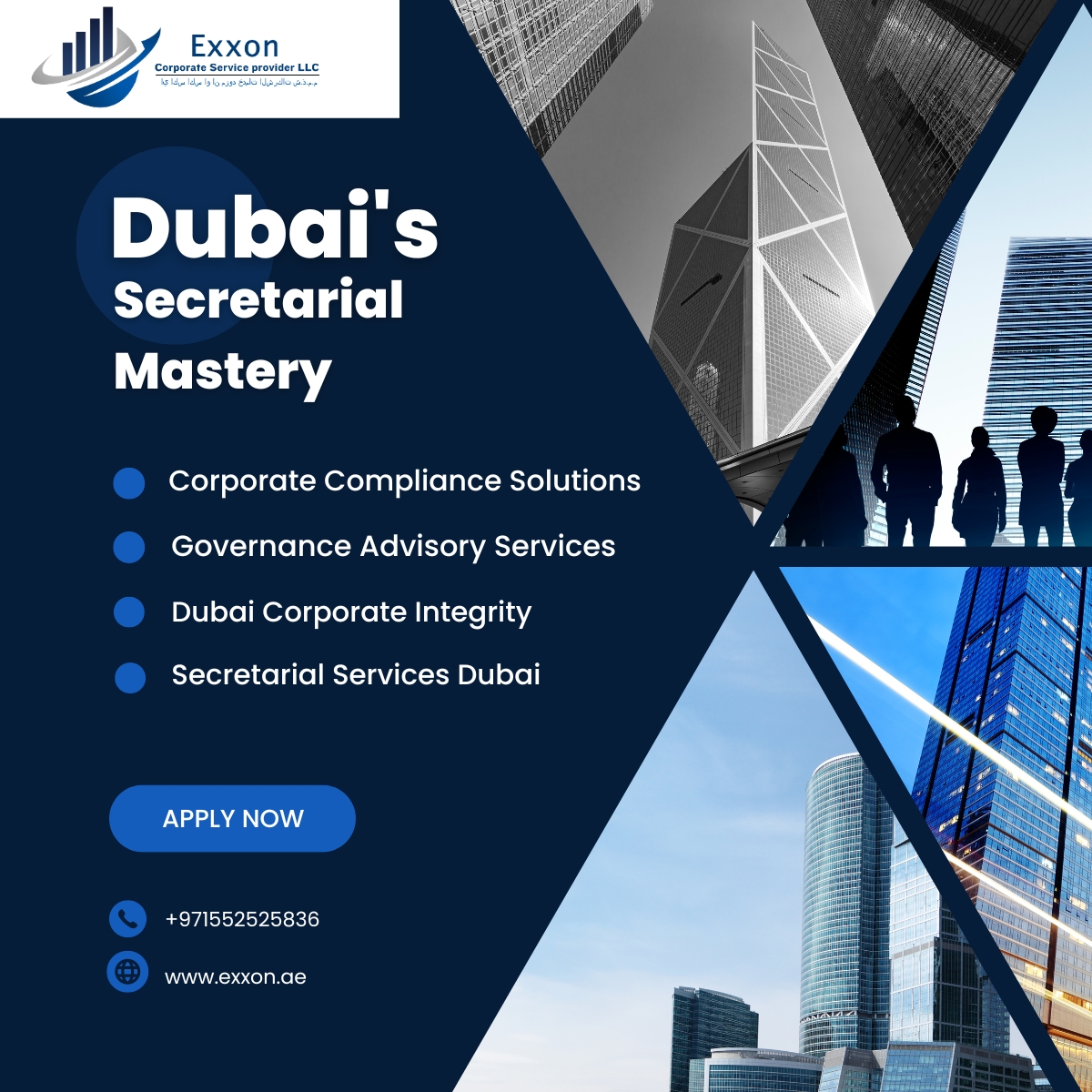 Company Secretarial Service UAE | Dubai Company Registration | Company Setup in Dubai | Corporate & Company Secretarial Services in UAE | Legal Advisory in UAE | Exxon
